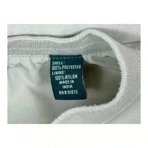 BOLLE Golf Windbreaker Pullover Mens LARGE Beige Khaki Waterproof Nylon V Neck - Picture 14 of 14